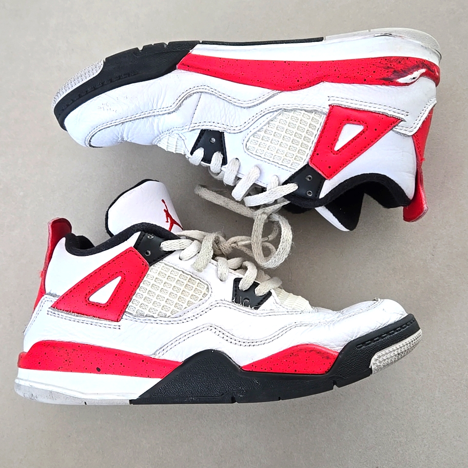 Jordan 4 Retro Red Cement Boy's Sneakers Size 2y